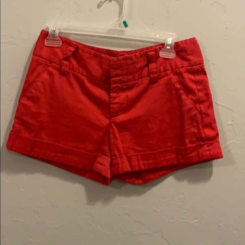 Alice + Olivia Red Shorts